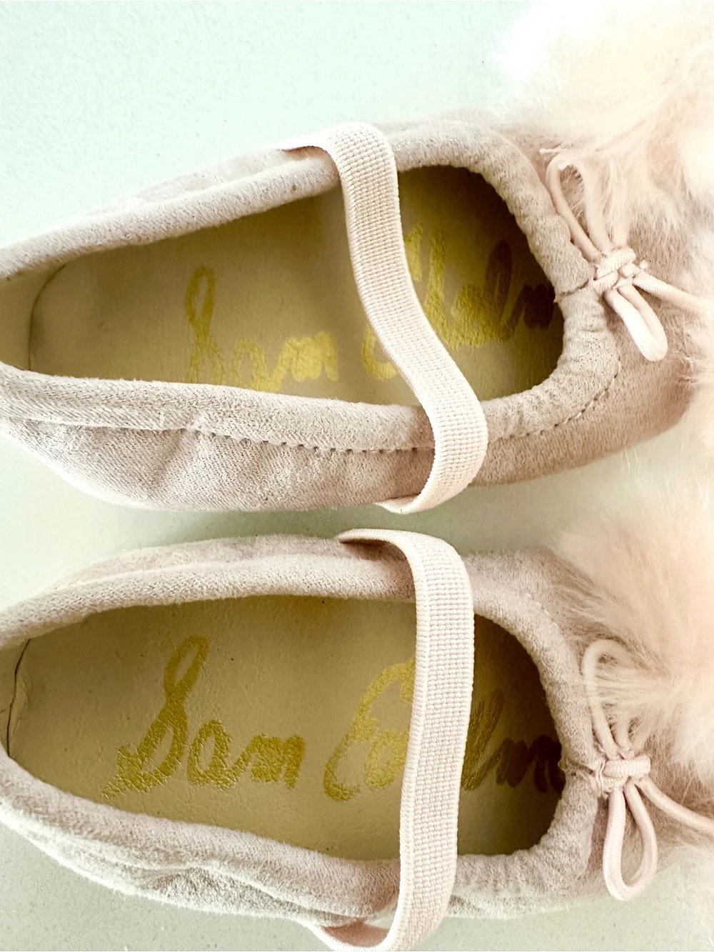 Sam Edelman Baby Felicia Pom Pom Flats Light Pink US Size 3